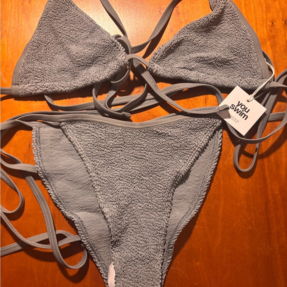 Youswim Charcoal Textured Bikini